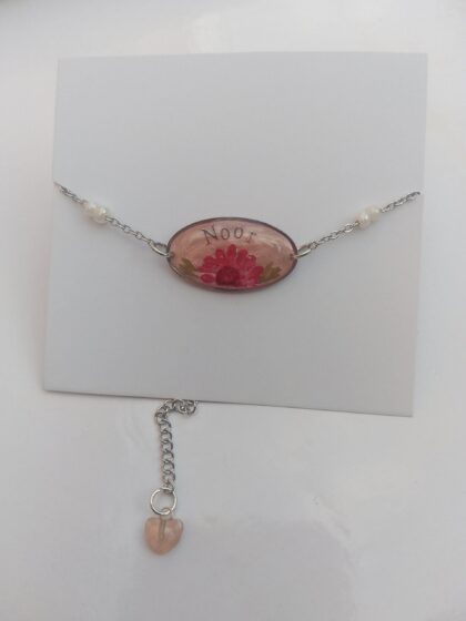 pink oval bracelet