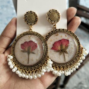 Rose gold jhumka
