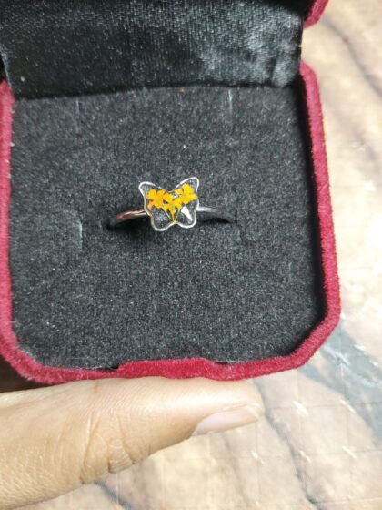 Floral Silver Ring