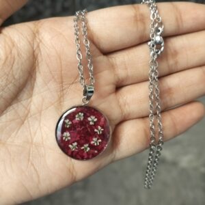Rose petal pendant