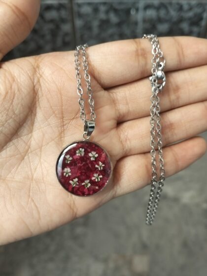 Rose petal pendant