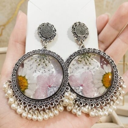 Round Floral Jhumka