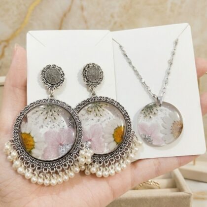 Round Floral Jhumka